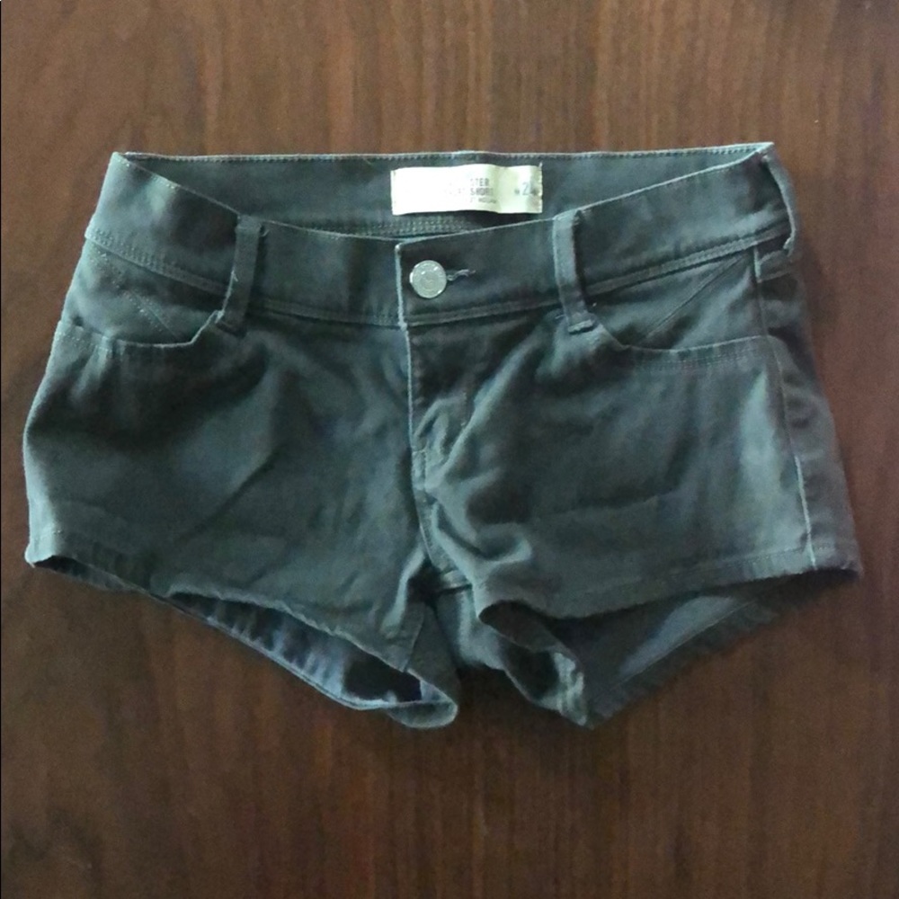 Army green jean shorts